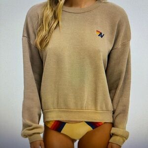 Aviator Nation fade tan sweatshirt